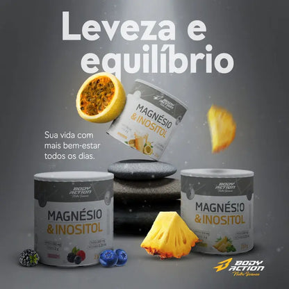 Magnésio & Inositol | 210g - Bodyaction